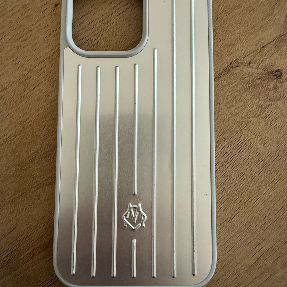 RIMOWA Metallic Silver Phone Cover